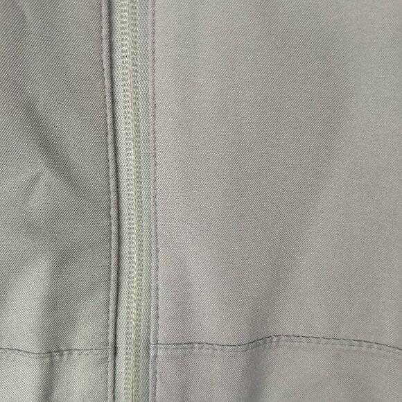 George Grey Hooded Rain Jacket Coat Zippered Adjustable Cuffs Medium Polyester - Picture 6 of 13